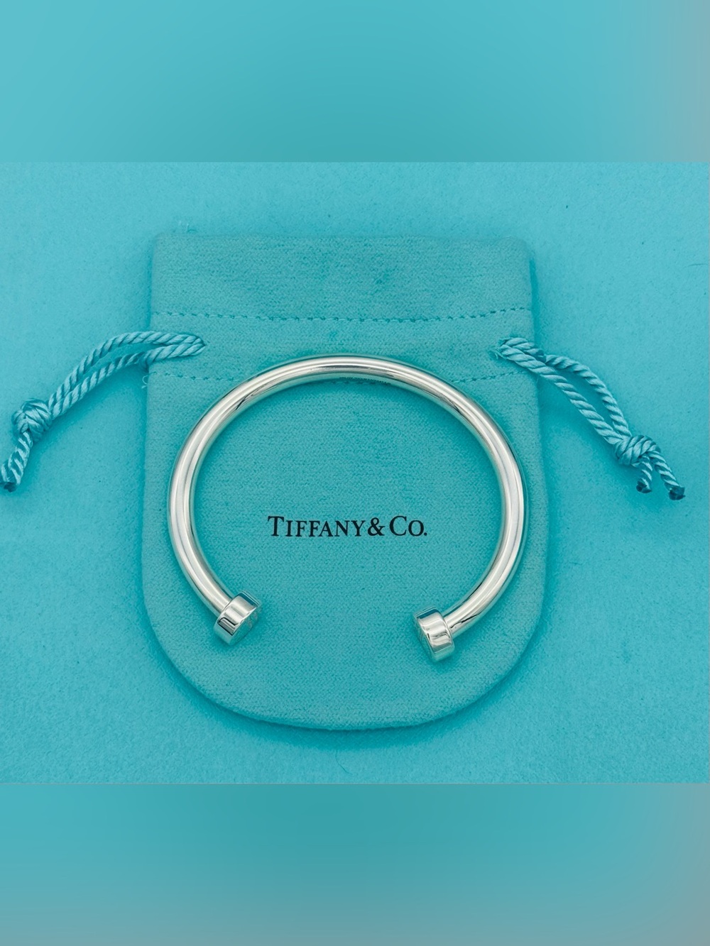 Tiffany & Co. SS RTT Retired Wide Edge Cuff EUC